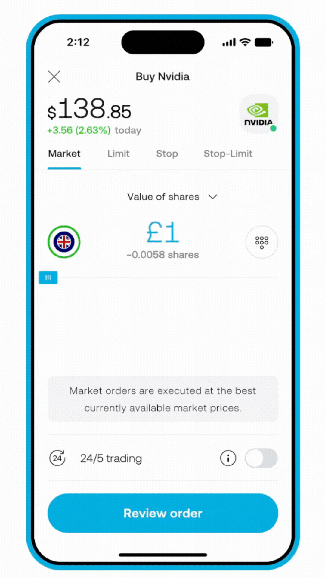 Fractional Shares Animation